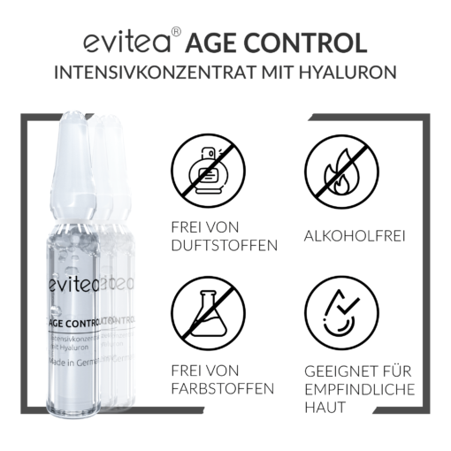 AGE CONTROL Intensivkonzentrat mit Hyaluron Ampullen silver – Bild 5