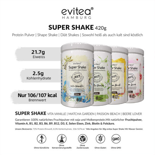 evitea Super Shake Beere Lover 420g – Bild 8